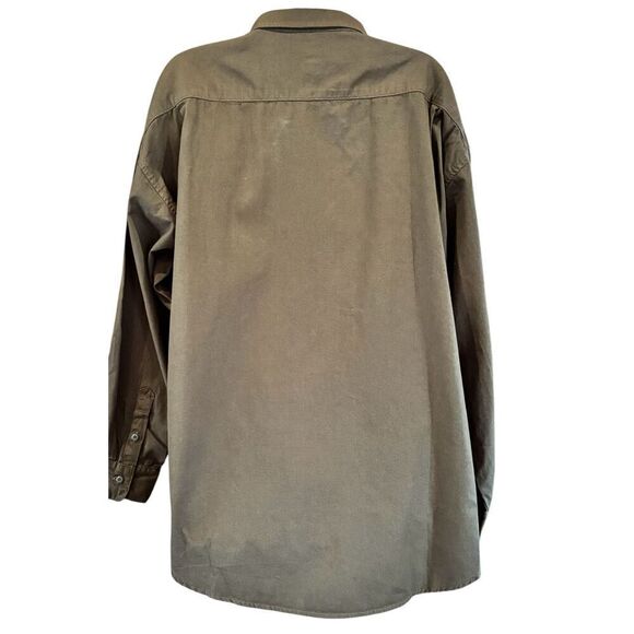 NSF BUSY OVERSIZED BOYFRIEND SHIRT - PIGMENT ARMY NWT Size Small - Picture 4 of 7